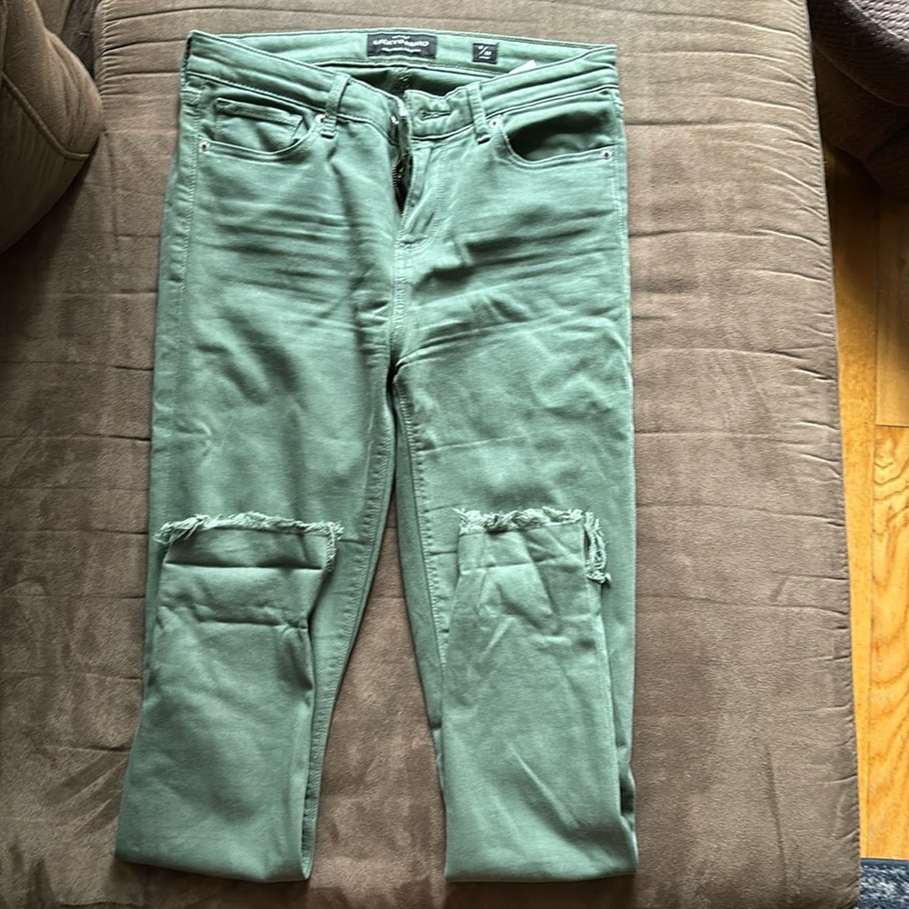 Lucky brand Ava skinny green ankle jeans 🩵